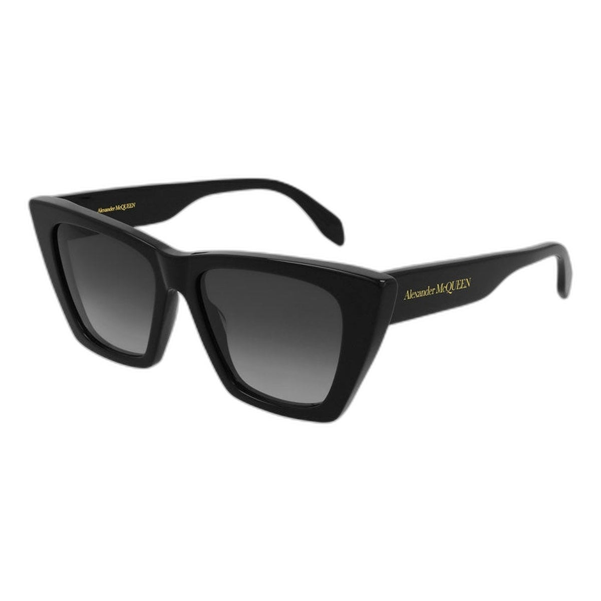 ALEXANDER MCQUEEN AM0299S 001 BLACK FRAME I BLACK GREY LENS