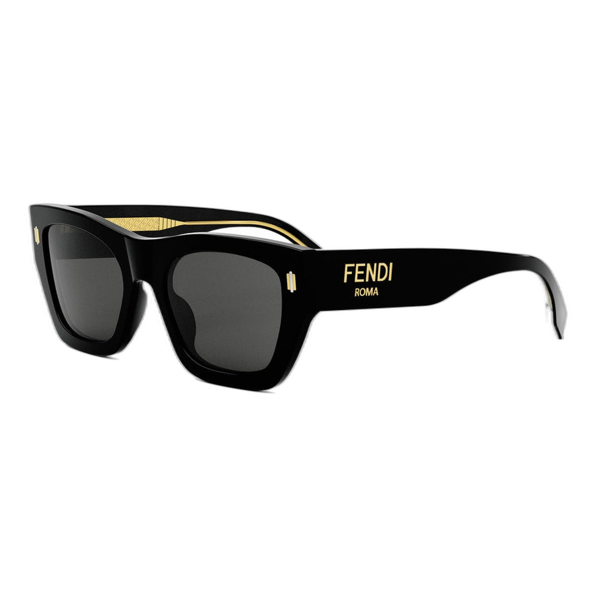 FENDI FE40100I 5301A BLACK ACETATE FRAME | GRAY LENSES